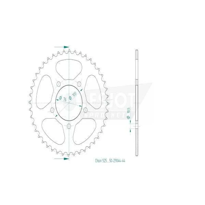 Sprockets Rear (29048-42T) - Esjot