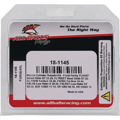 Master Cylinder Rebuild Kit (18-1145) - Front