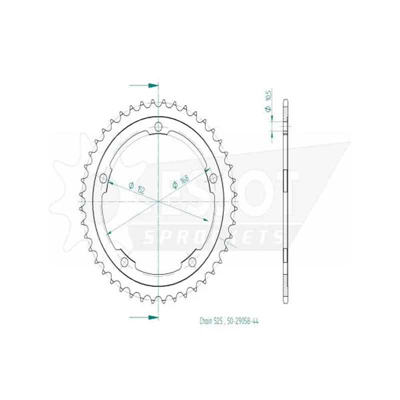 Sprockets Rear (32028-37T) - Esjot