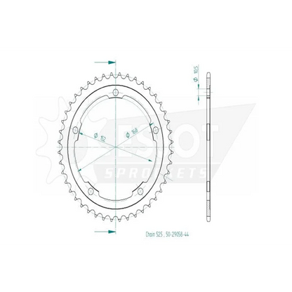 Sprockets Rear (32028-37T) - Esjot