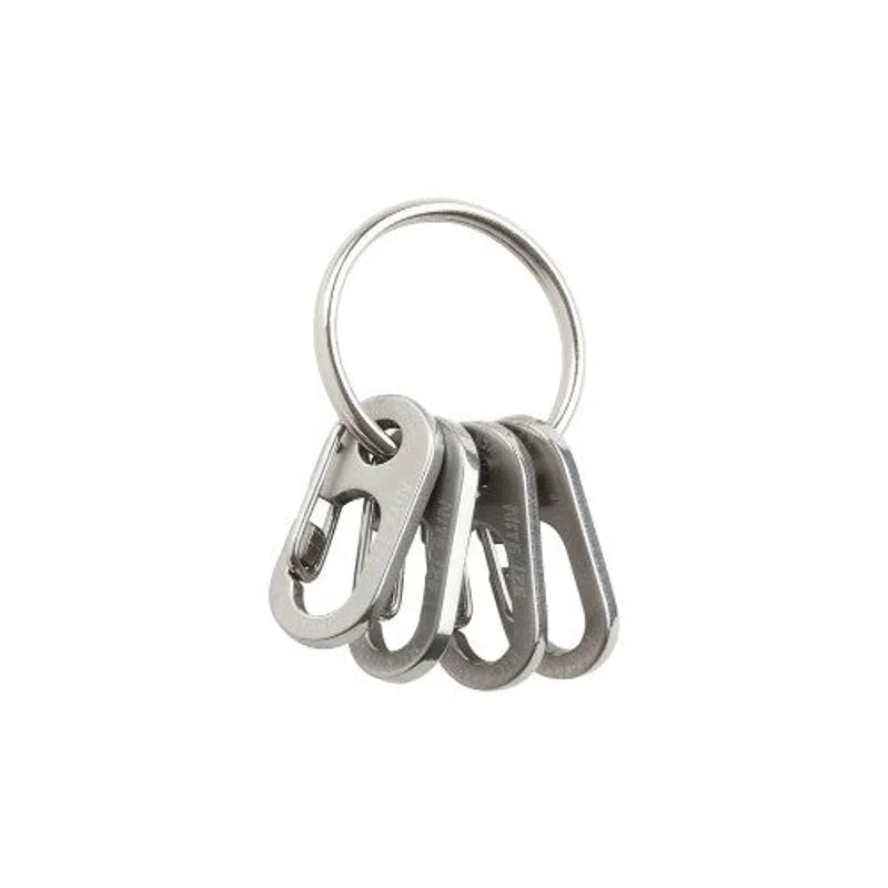 G-BINERS DUAL CHAMBER - SLIDELOCKKEYRING MICROLINK - Stainless Steel