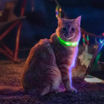 NITEMEOW™ RECHARGEABLE LED SAFETY NECKLACE - DISC-O SELECT™