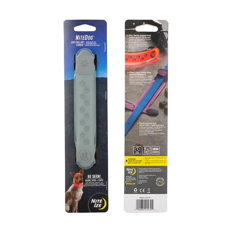 NITEDOG LED COLLAR COVER - Grey