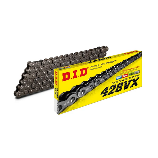 Chain 428 Pitch x 130 links (VX3) - VX3 (Clip Type) / Natural Steel