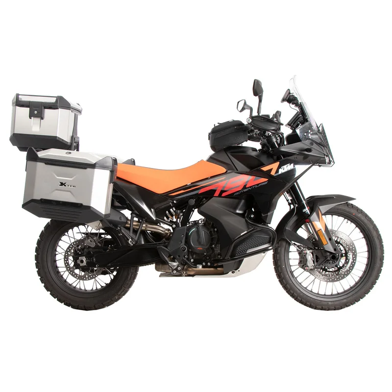 KTM 790 Adventure Topcase carrier - Alu Rack combination with original rear rack