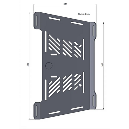 BMW F800GS Rack - Enlargement Plate