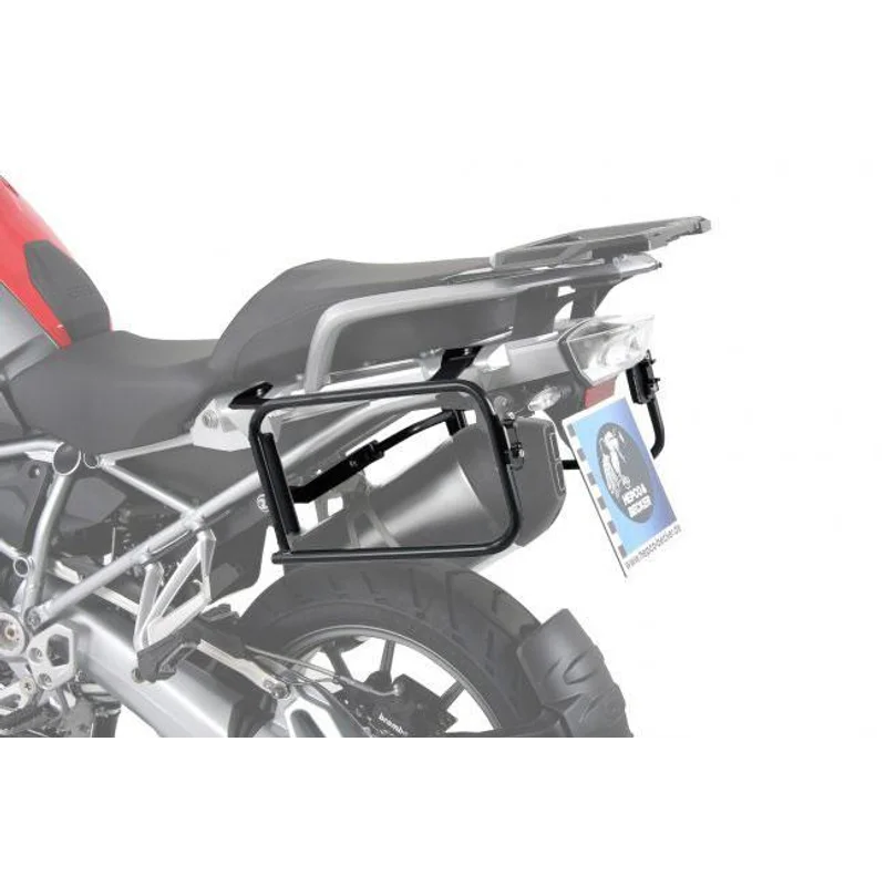 BMW R Series GS Carrier Sidecases - Hepco Becker - Silver / Quick Release (Lock It)