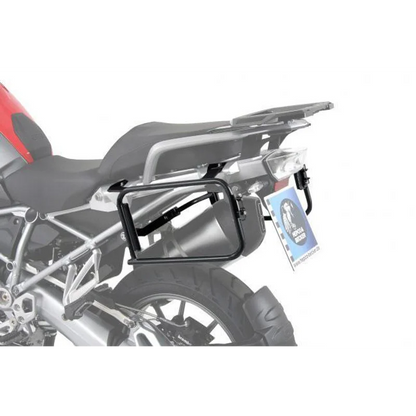 BMW R Series GS Carrier Sidecases - Hepco Becker - Silver / Quick Release (Lock It)
