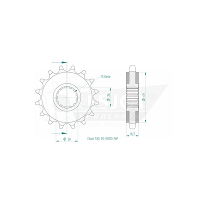 Sprockets Front (35023-16P)