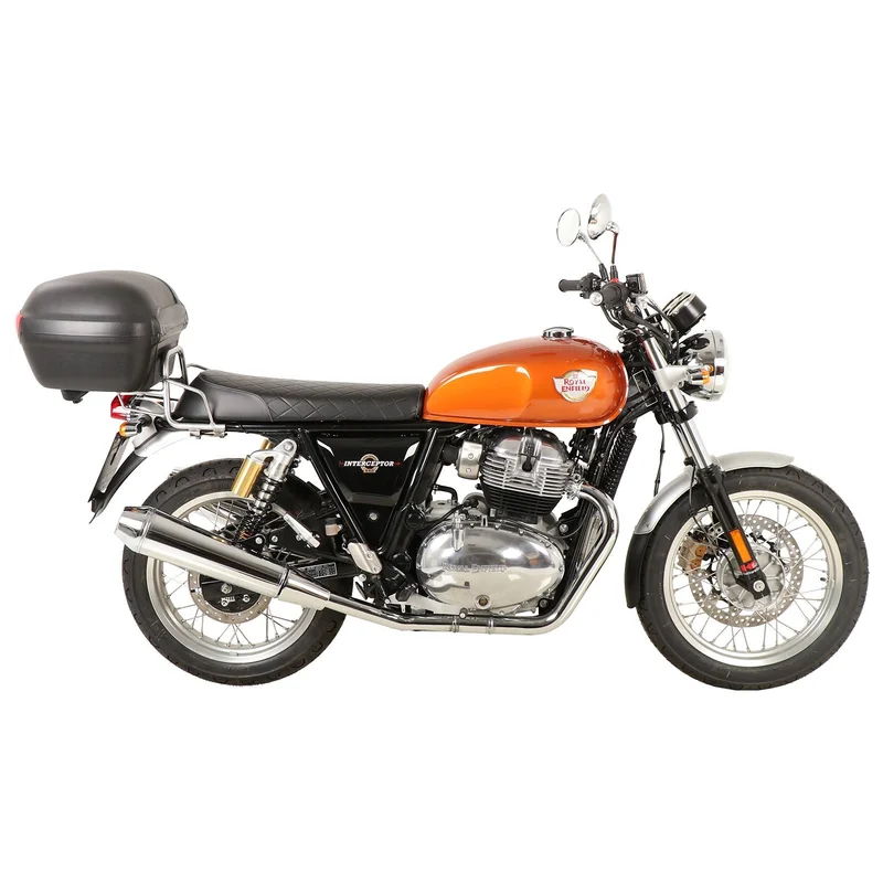 Royal Enfield Interceptor Carrier Topcase - Tubed Carrier - Black