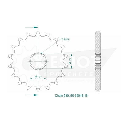Sprockets Rear (32050-40T) - Esjot