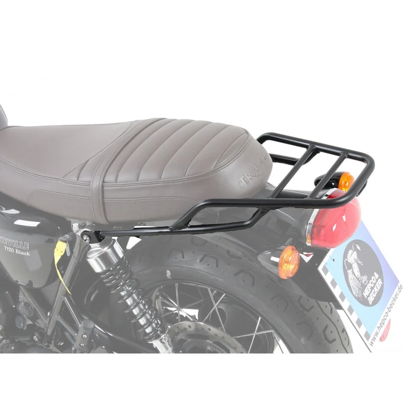 Triumph Bonneville T100 Rear Rack carrier Tube Type - Black