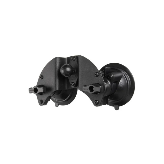 RAM® Twist-Lock™ Dual Pivot Suction Cup Base with Ball