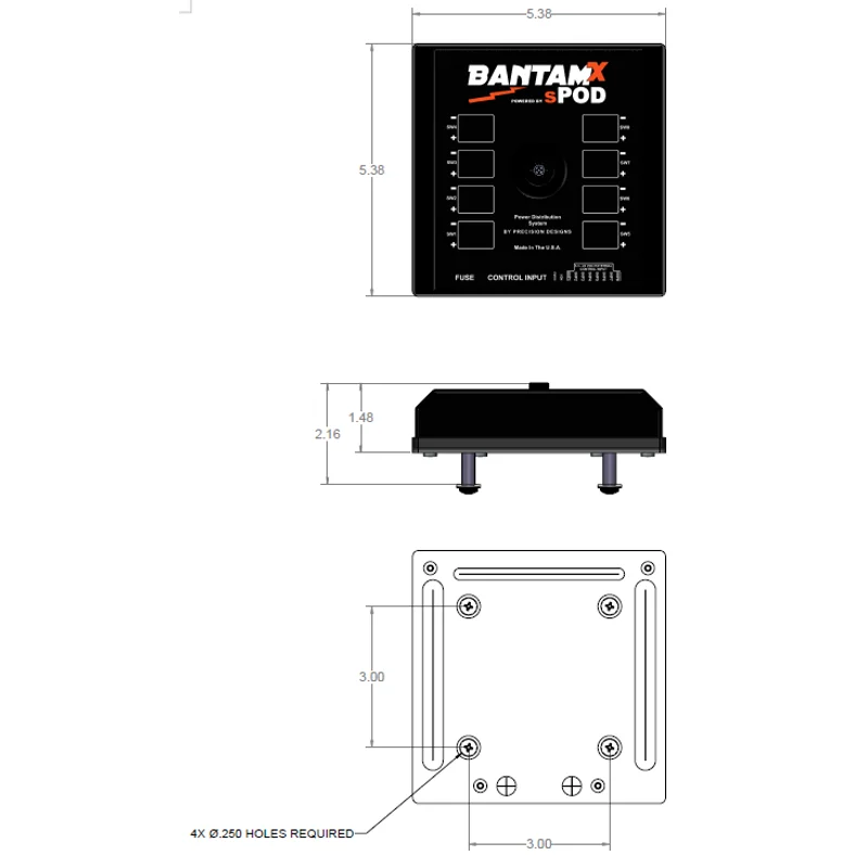 BantamX Touchscreen - sPOD - 213.36cm(84in)