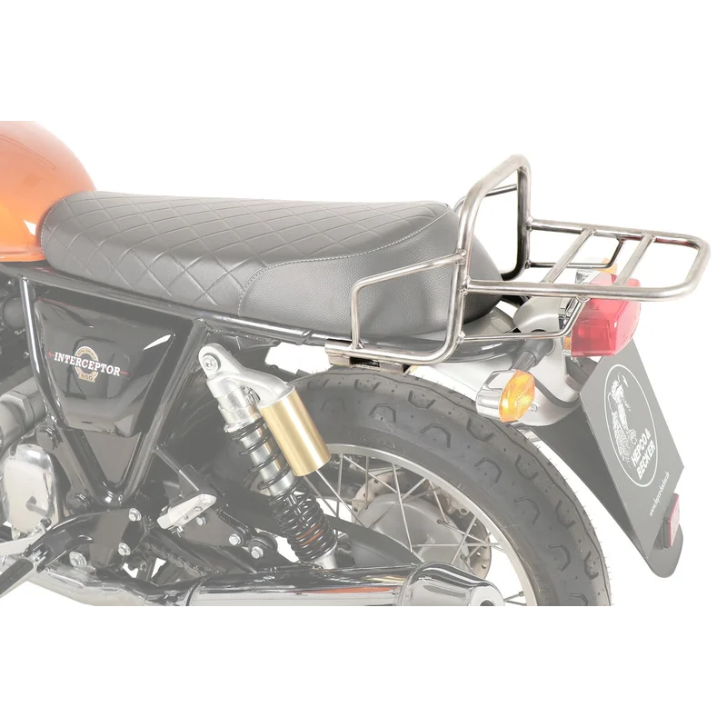 Royal Enfield Interceptor Carrier Topcase - Tubed Carrier - Black