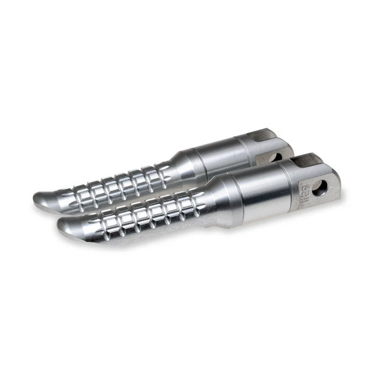 Triumph Bonneville Footpegs - Racing Style - Rear / Silver