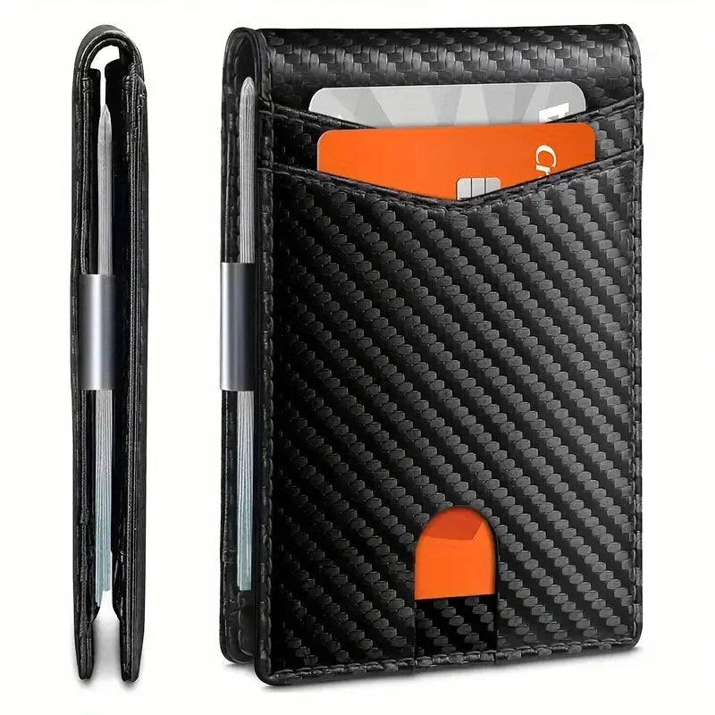 WALLET + MONEY & CARD CLIP + RFID BLOCKER