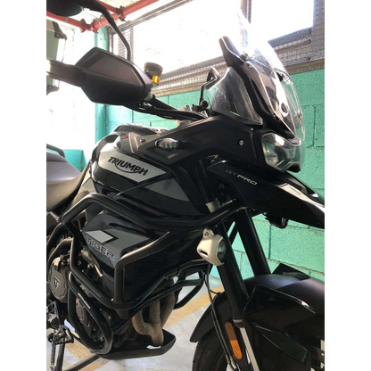 Triumph Tiger 850 & 900 Protection - Guard TANK SOLID - Steel - Black