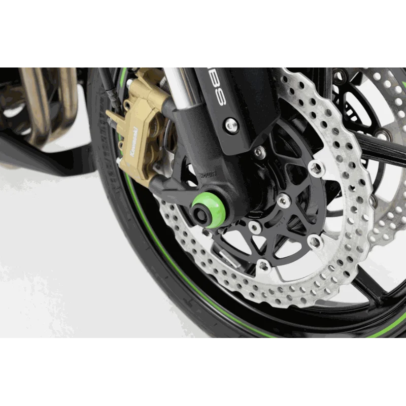 Suzuki Hayabusa Protection - Axle Sliders - Front / Black