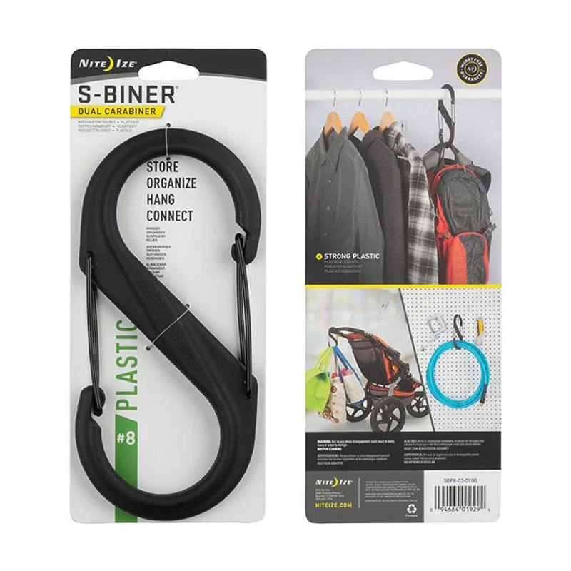 S-BINER STANDARD (PLASTIC) - #10 / Black / Plastic