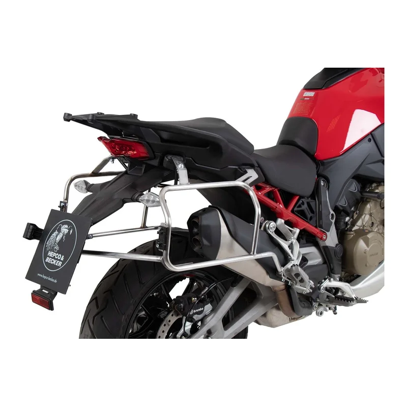 Ducati Multistrada V4 Luggage - Xplorer Cutout - Silver