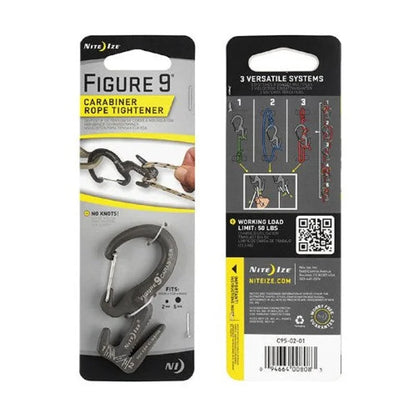 CARABINER ROPE TIGHTENER - FIGURE 9 (SM) - 1N (no rope) / Aluminum