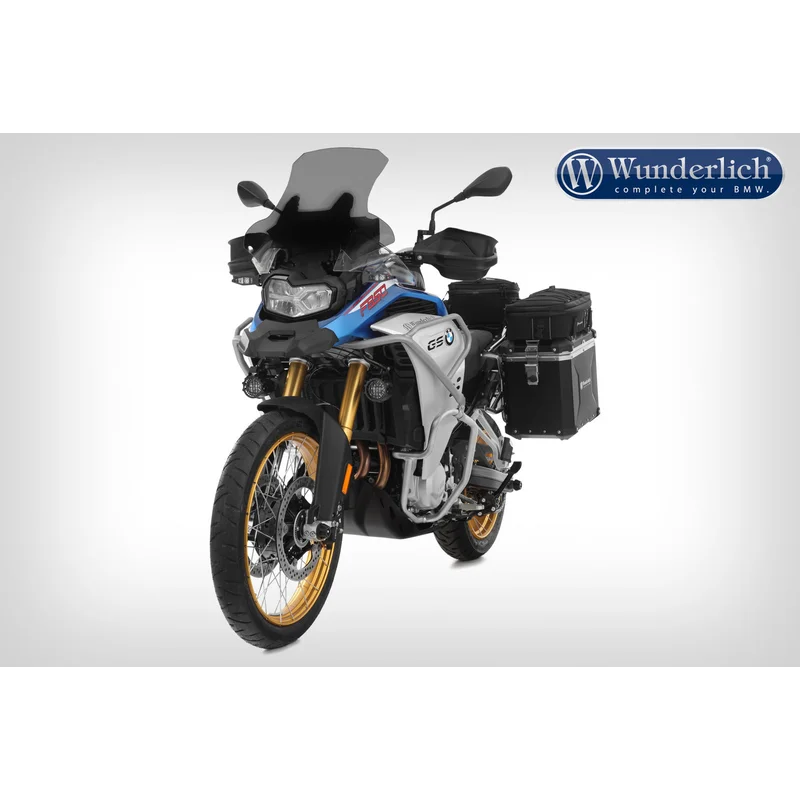 Motorcycle with Wunderlich branding on a white background