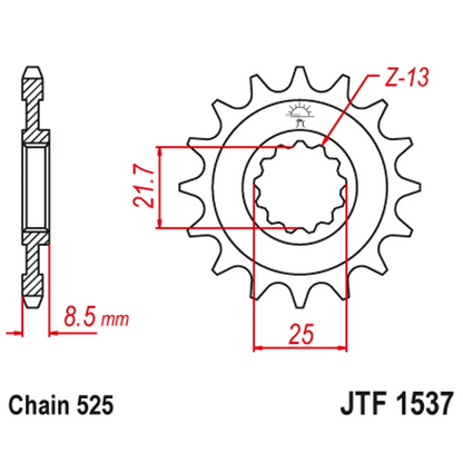 Sprockets Front (1537 - 15T) - JT