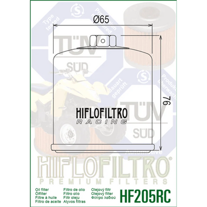 Oil Filter 205 - Hiflo (Race)