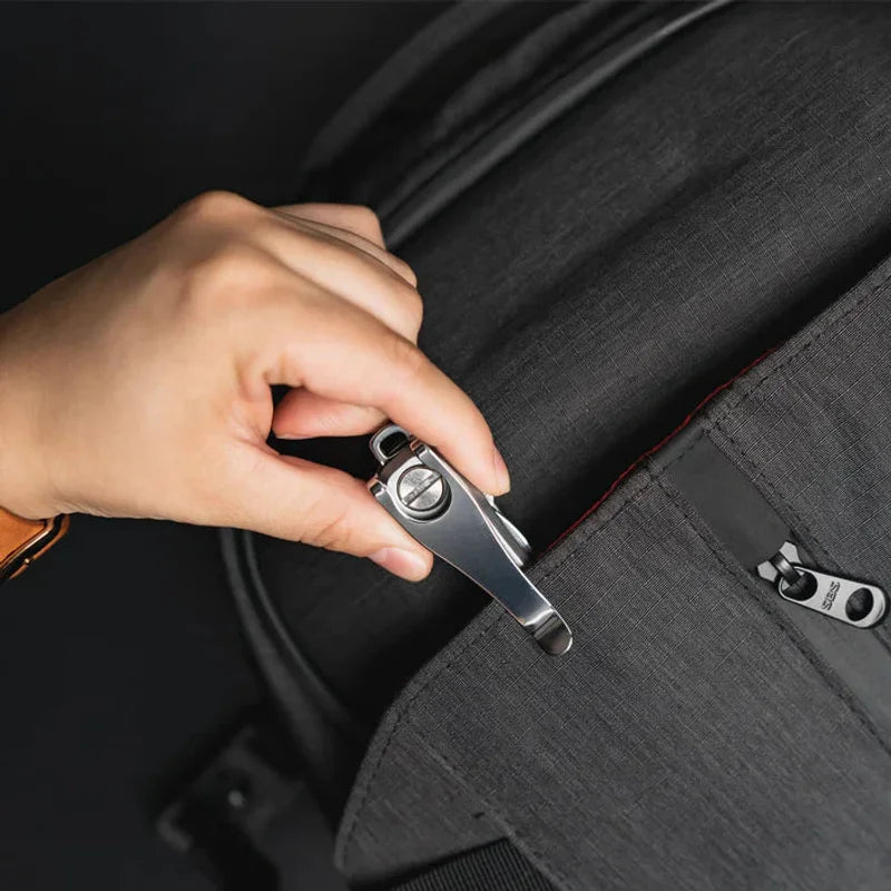 Keysmart Add on - Deep Carry Pocket Clip - Silver
