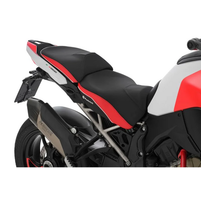 DUCATI Multistrada V4 Ergonomics -"Active Comfort" (Heating) Rider Seat - Black-Red / Low