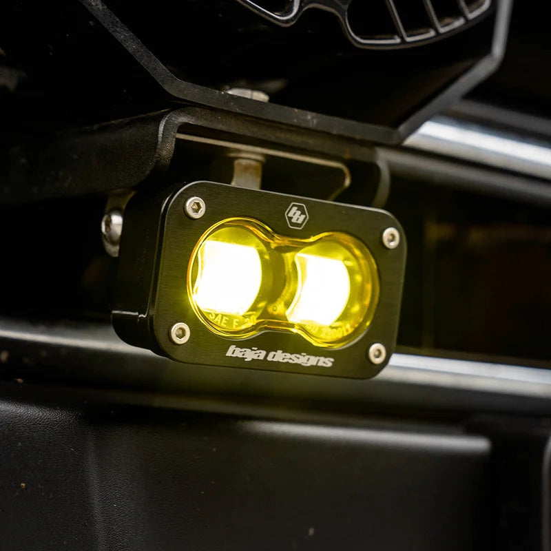 Aux LED - S2 SAE - Square / Clear