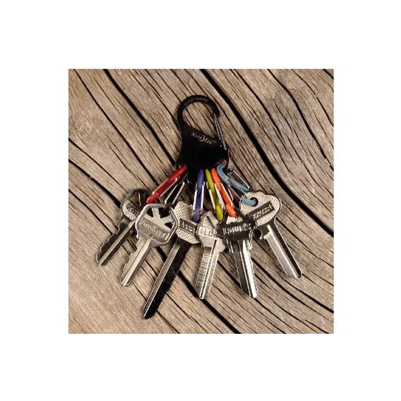 KEYRACK STEEL S-BINERS - Black / Stainless Steel