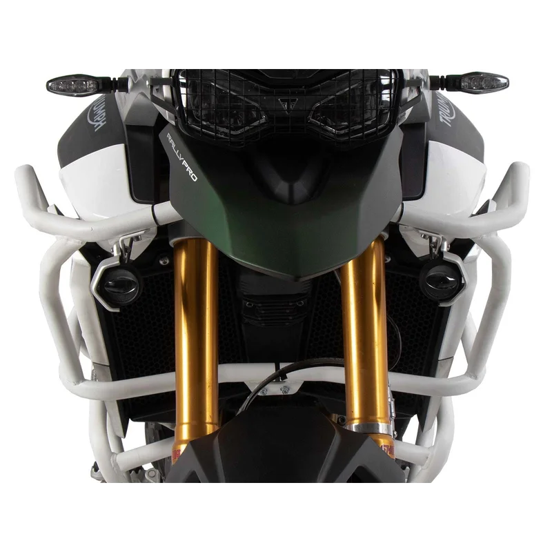 Triumph Tiger 850 & 900 Protection - Guard TANK SOLID - Steel - White