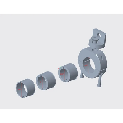 Clamps AUX Lights  - Round Bars - 7/8" , 1", 1.1/8" or 1.1/4" (Upto 900g per mount) / Chromed