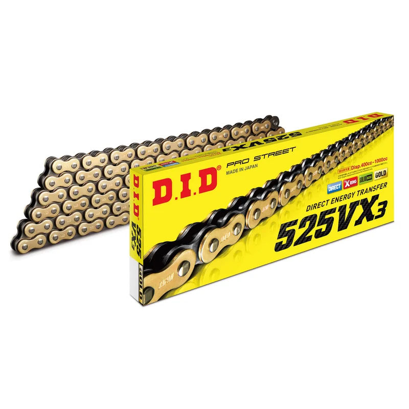 Chain 525 Pitch x 108 links (VX3) - Gold