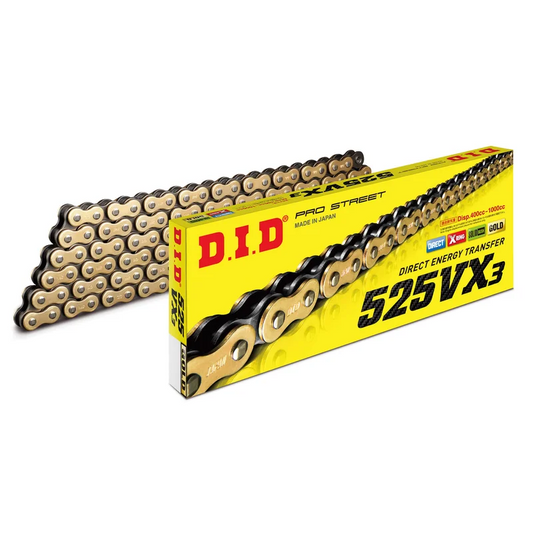 Chain 525 Pitch x 108 links (VX3) - Gold