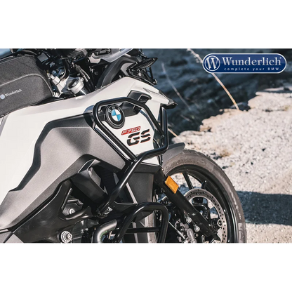 BMW F750GS Protection - "ADVENTURE" Tank Guard (Black) - Stainless Steel