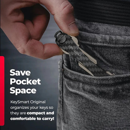 KeySmart® - Original Compact Key Organizer - Carbon Fiber 3k