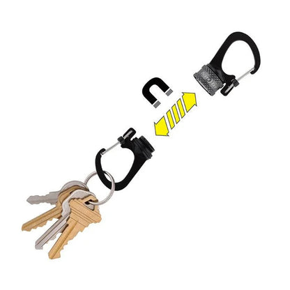 Key holder with Sildelock + 360 Magnetic Locking - Blue