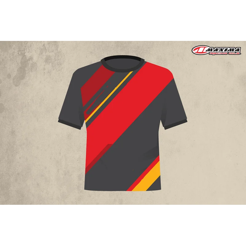 Maxima Racing T-Shirts printed -Black - 3XL (Chest 127 Cm)