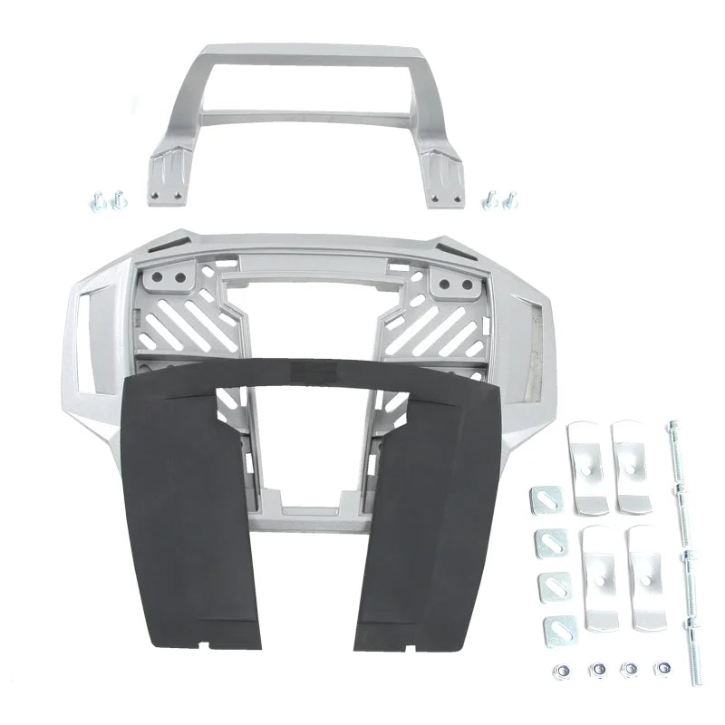 Universal Topcase Carrier - Alu Rack (FIXED HINGE) - Silver
