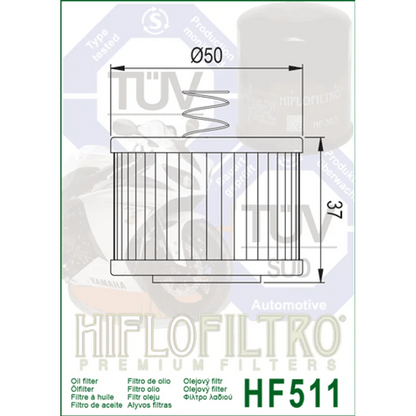 Oil Filter 511 - Hiflo