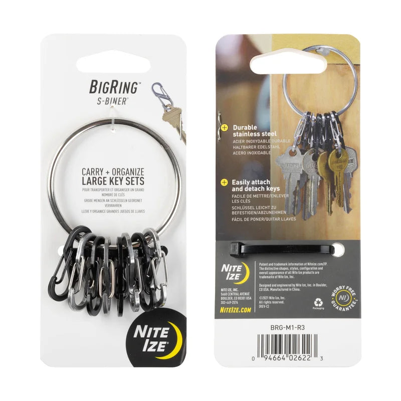 KEYRING STEEL - S-BINERS - Large / Stainless Steel