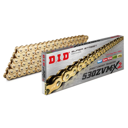 Chain 530 Pitch x 118 links (ZVMX2) - ZVM-X2 (Rivet Type) / Natural Steel