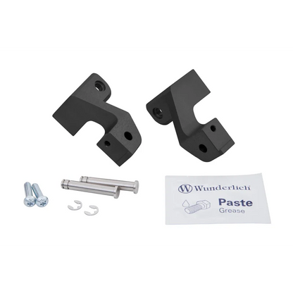 BMW R 1300 GS Ergonomics - Passenger Footrest Lowering Kit - Black
