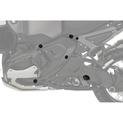 BMW R 1300 GSA Styling - Frame Protection Cover Caps (10-piece) - Black