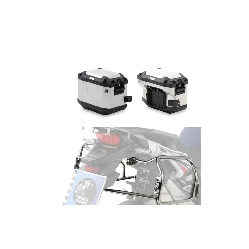 Sidecase 40L Xplorer Cutout Series - 2N (1N 37L + 1N 40L) / Black
