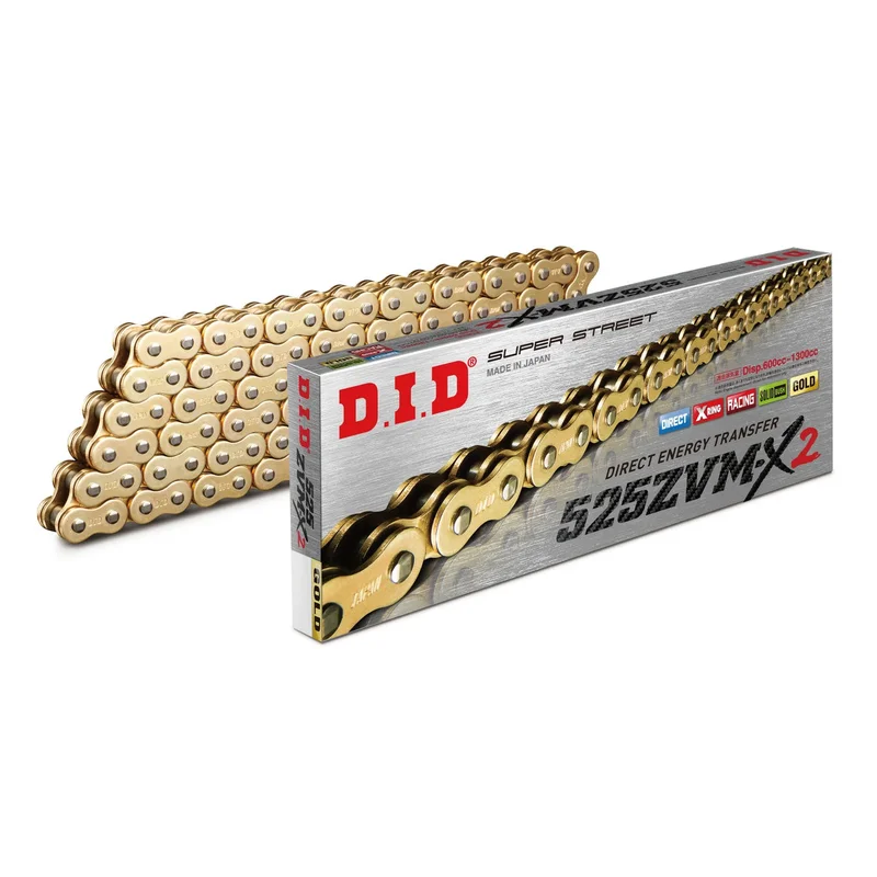 Chain 525 Pitch x 124 links (ZVMX2) - ZVM-X-2 (Rivet Type) / Gold