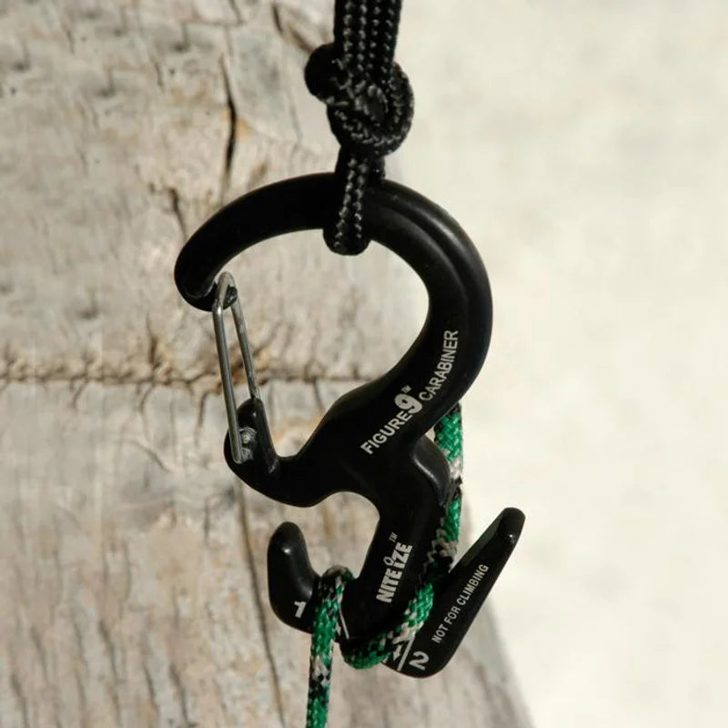 CARABINER ROPE TIGHTENER - FIGURE 9 (SM) - 1N (no rope) / Aluminum